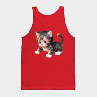 cute girl cat Tank Top